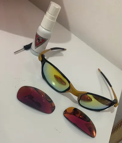 Oculos de Sol Oakley Juliet Xmetal Vermelha Double X Mandrake