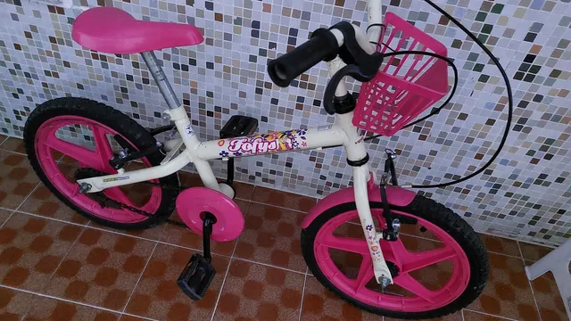 Bicicleta Infantil Aro 16 Caloi 1 Marcha Barbie Rosa - Carrefour - Carrefour