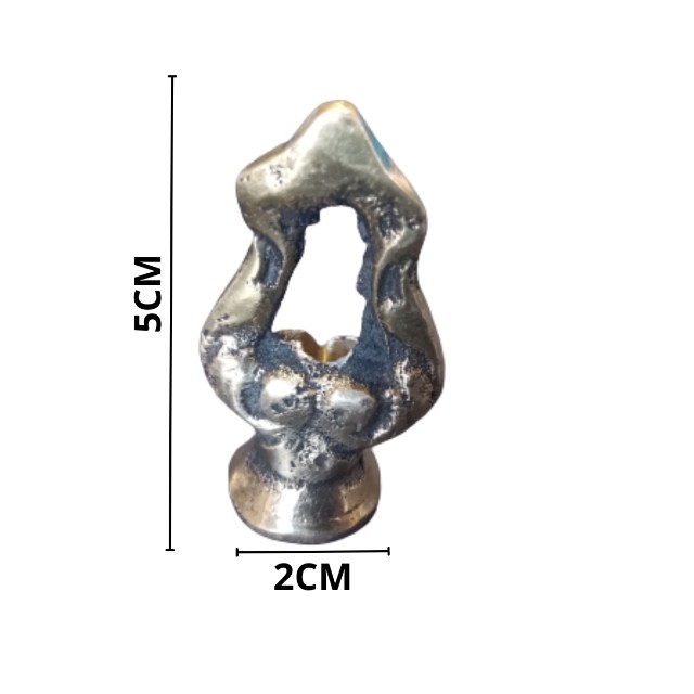 Gancho argola em bronze com rosca p corrente canopla Pendente