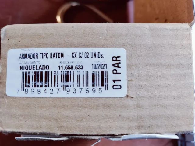 Gancho De Rede Para Chumbar Batom 1 Par Silvana - Foto 4