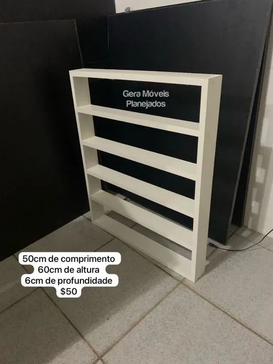 Prateleira de Parede Branca 50cm x 60cm
