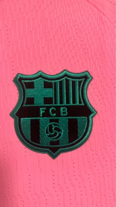 Camisa de Futebol Barcelona - Rakuten - Pink - Foto 2