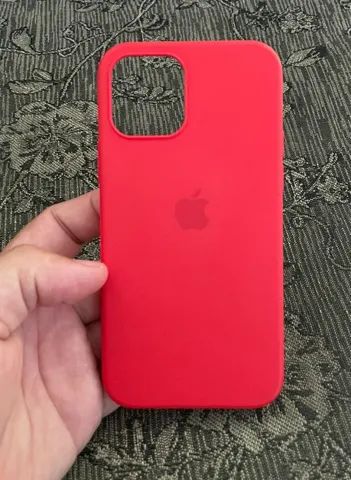 Capinha Silicone Vermelho Compatível iPhone 12 12pro - Foto 3