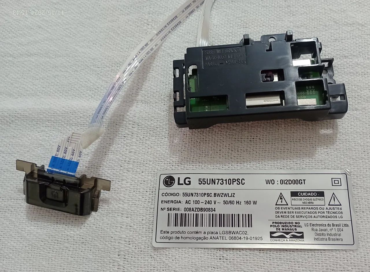 Power+placa hifi e flats LG 55UN7310PSC - Foto 2