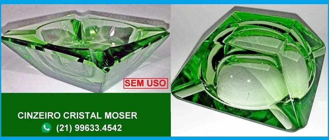 Cinzeiro quadrado.Cristal Moser.6,5cm - Foto 2