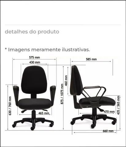 Cadeira giratória lite  - Foto 3