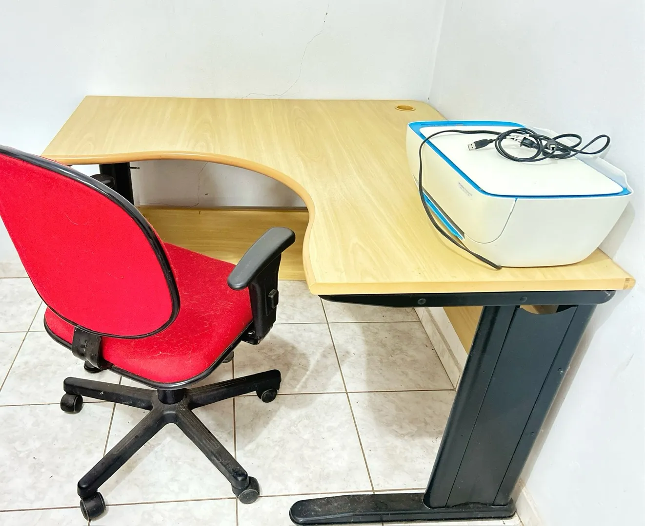 Mesa de Escritório de Canto 1,20x1,20x 70 altura