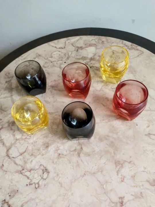 Copos de cristal Moser licor. Origem Tchecoslováquia. Oportunidade!  - Foto 2
