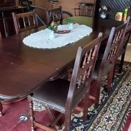 Mesa de jantar antiga 8 lugares - Foto 2