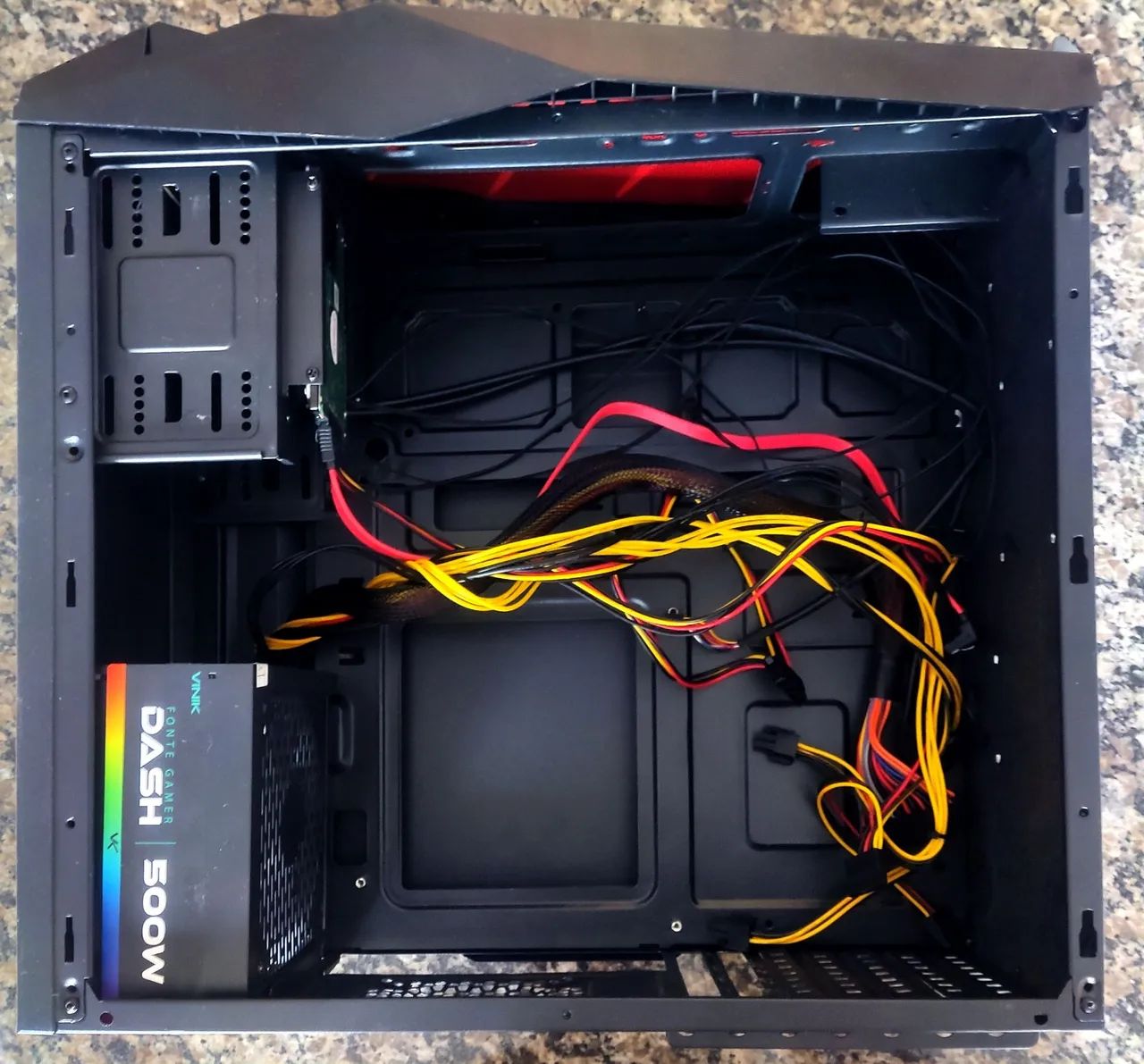 GABINETE GAMER C3 TECH COM FONTE REAL 500W DASH