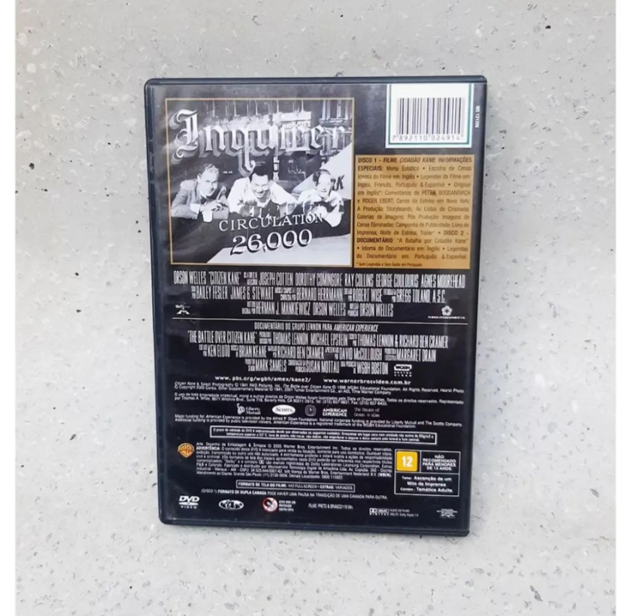 DVD Cidadão Kane - Edição Exclusiva Orson Welles - Foto 3