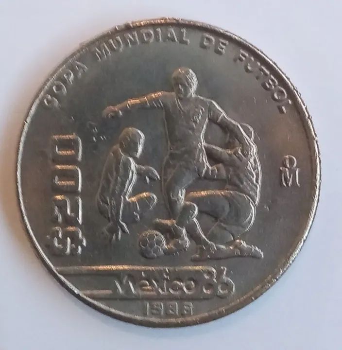 Moeda Copa do Mundo México 1986