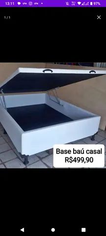 Cama Box Baú Casal + Colchão D33 De 12 Cm Alt.  - Foto 2