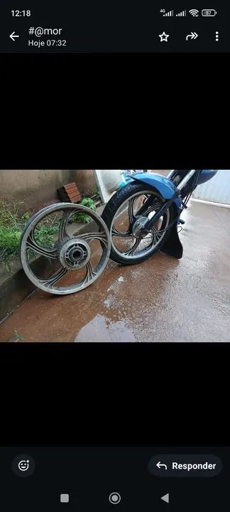 Rodas de liga leve para moto. Para mais informações *
