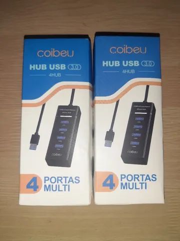 Hub USB 3.0 4 Portas 5Gbps - Compacto
