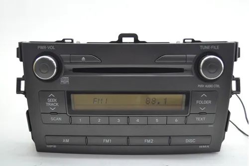 Radio Som Painel Toyota Corolla 2008 Original *0