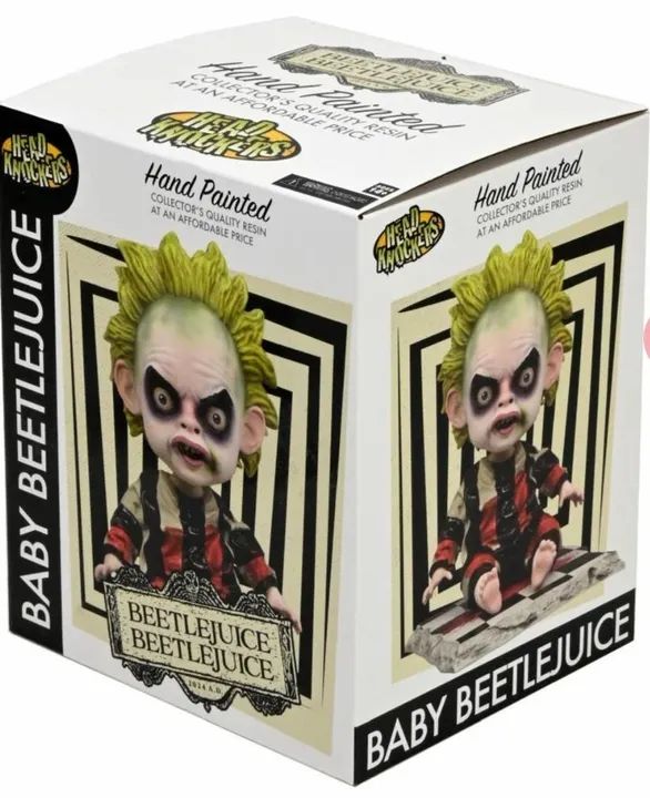 Boneco Baby Beetlejuice estátua Headknocker Neca - Foto 2
