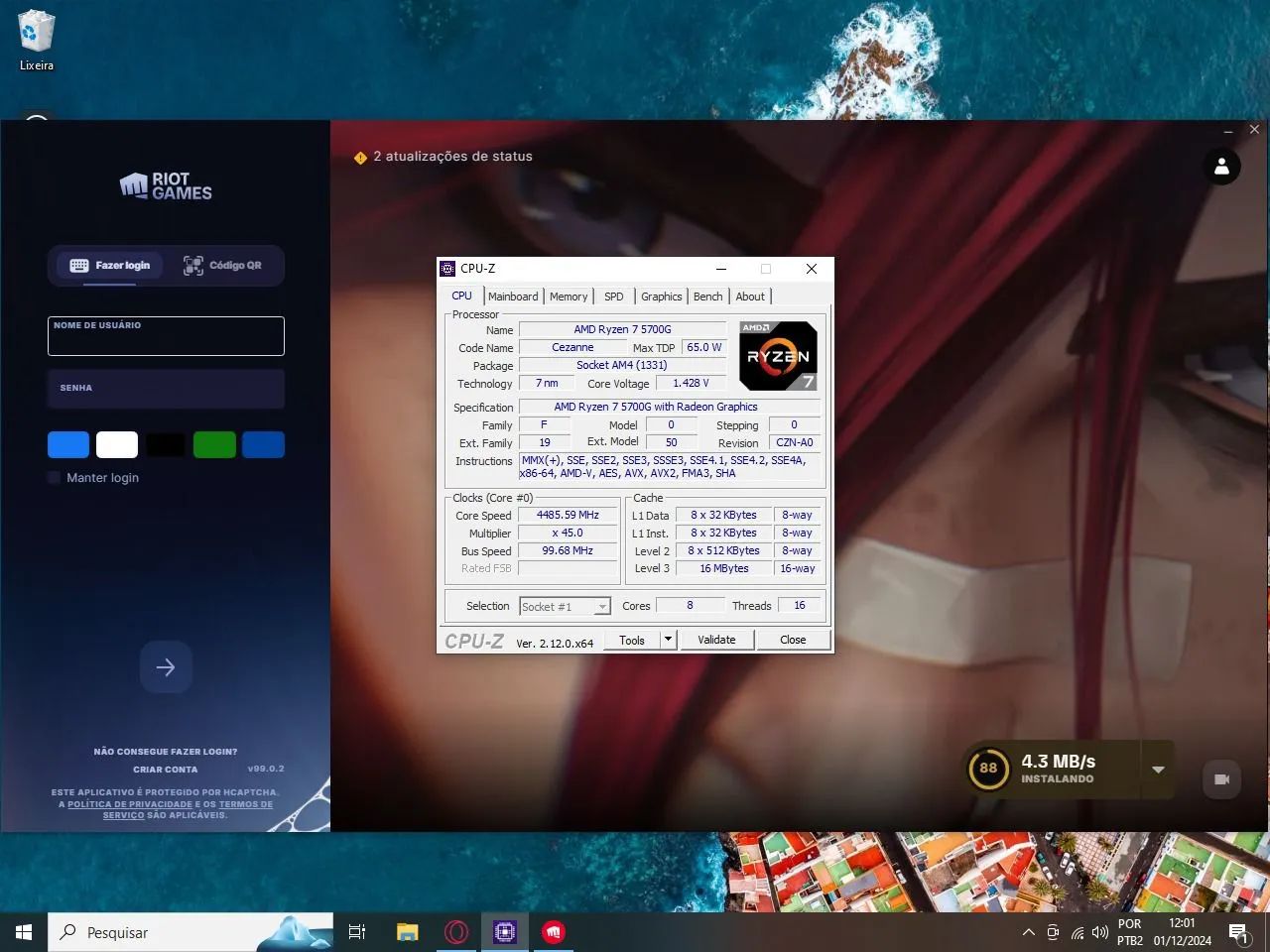 Processador AMD Ryzen 7 5700G - Foto 3