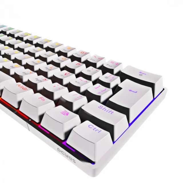 Teclado Gamer Mecanico Pcyes 60  Zot Branco - Switch Outemu Blue Hotswap (Entrega Grátis) - Foto 3