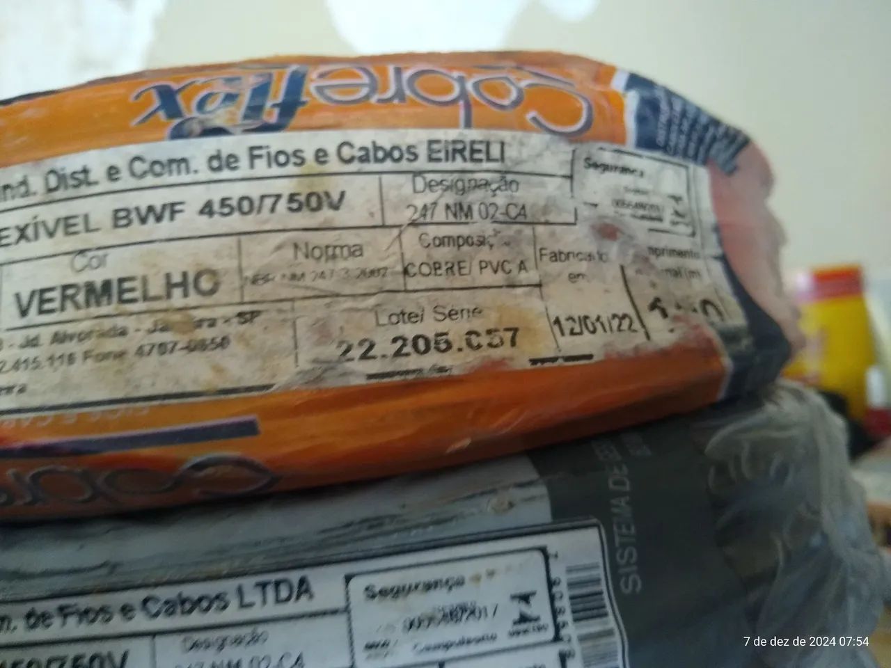 CABO FLEXÍVEL BWF 450/750 V - Foto 2