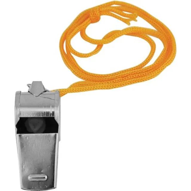 Kit Com 2 Apito De Metal C/ Cordão Semi Profissional - Foto 4