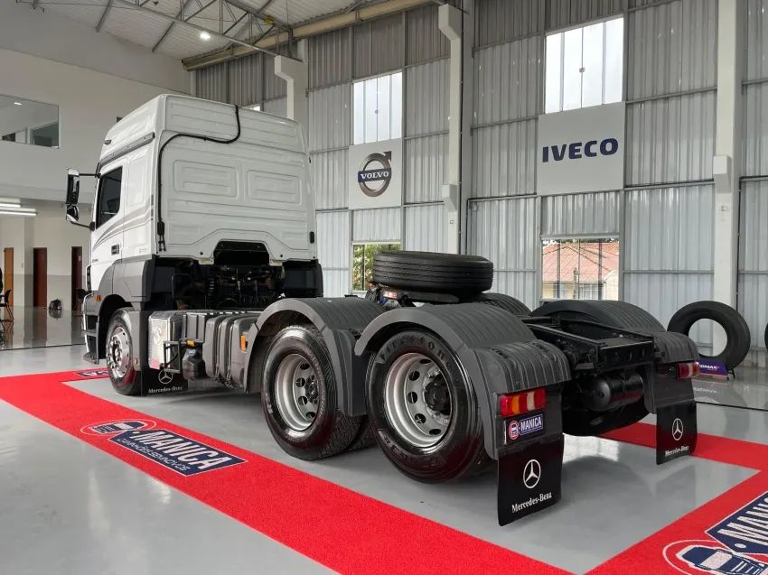 MB AXOR 2544 6X2 ANO 22 MERCEDES BRNZ SUSP MOLA - Foto 4