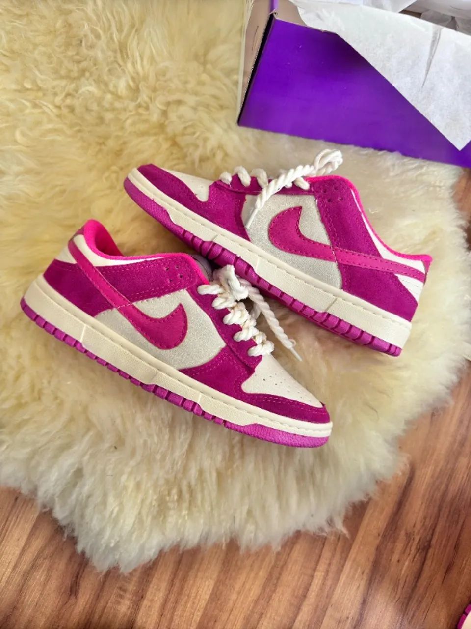 Tênis Nike SB Dunk Rosa Feminino Linha Luxo  - Foto 2