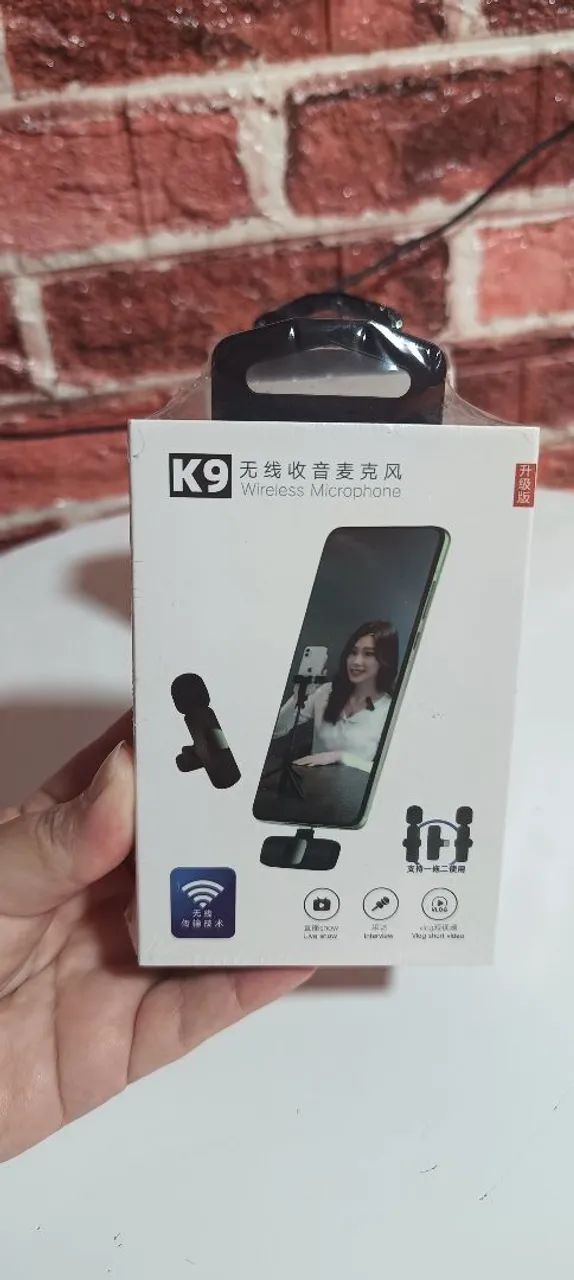 Microfone de lapela sem fio recarregável 64341323554435121