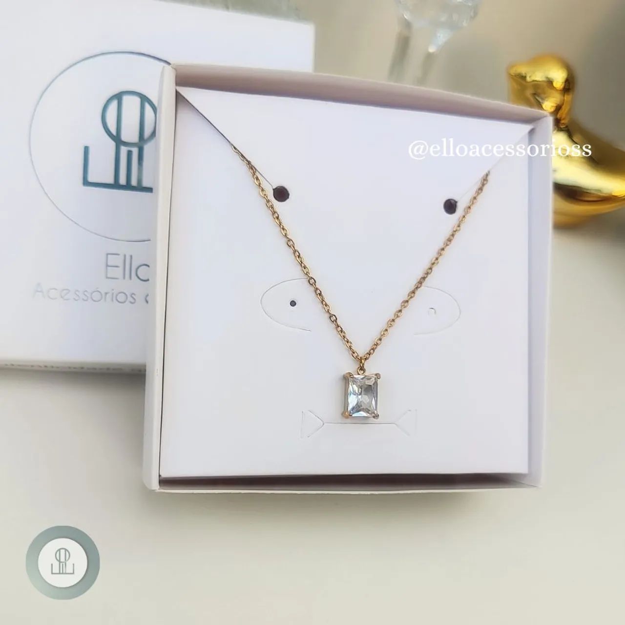 Colar Feminino Com pedra  - Foto 2