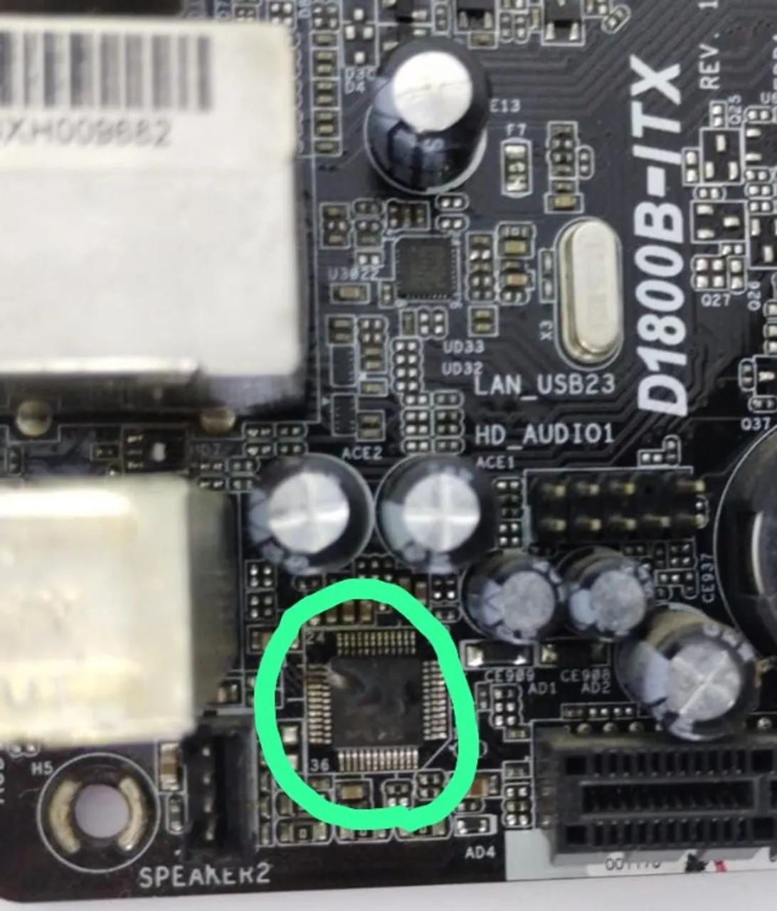Placa Mãe Asrock D1800b-itx: Com defeito - Foto 4