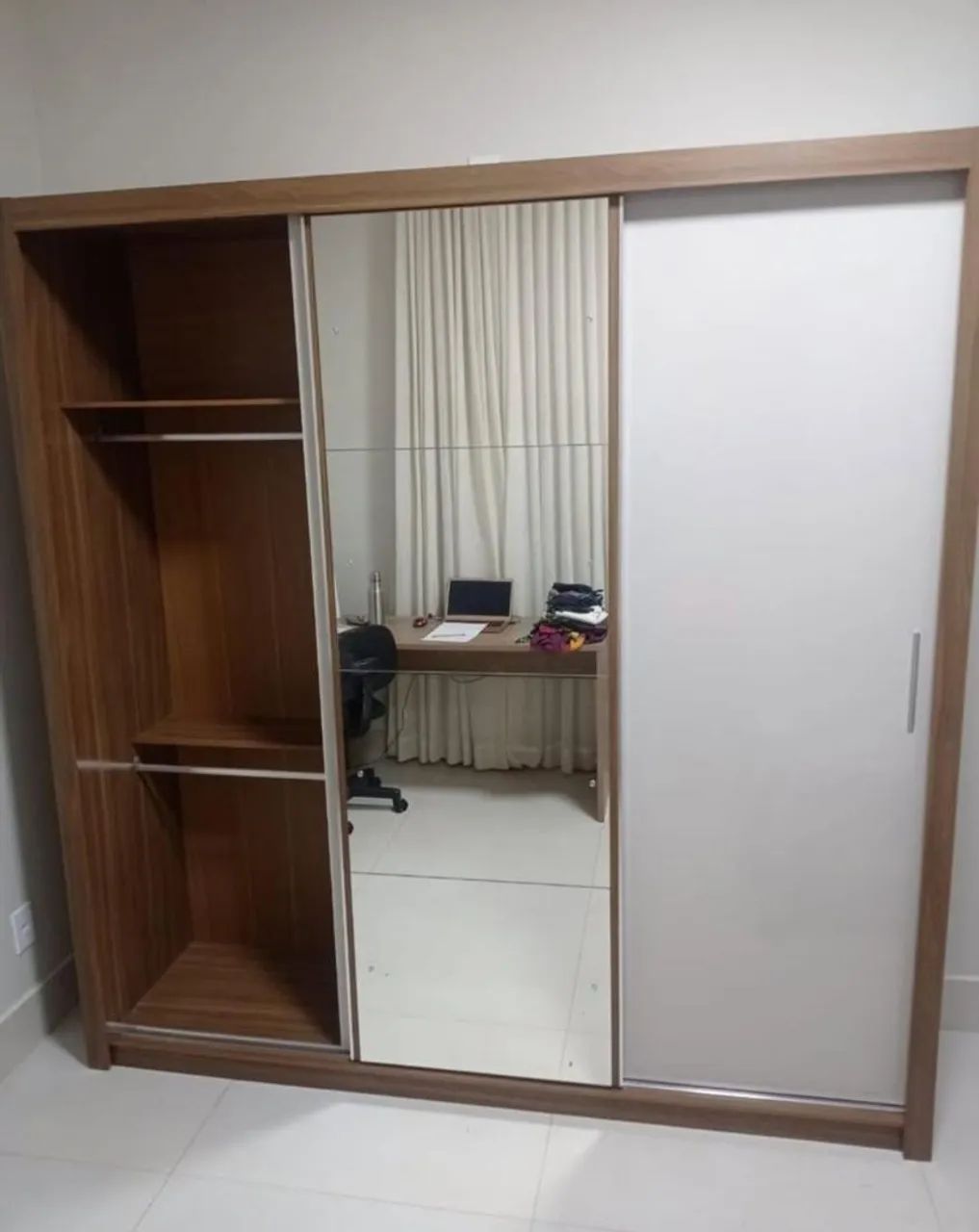 Guarda-Roupa vero 3 Portas com Espelho - Foto 2