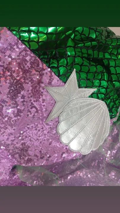 Fantasia de Sereia Infantil Tamanhos P ao GG - Foto 4