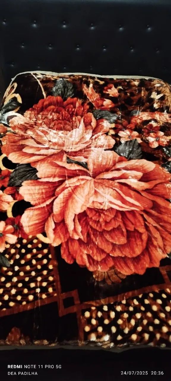 Cobertor Duplo Floral Elegante e Confortável