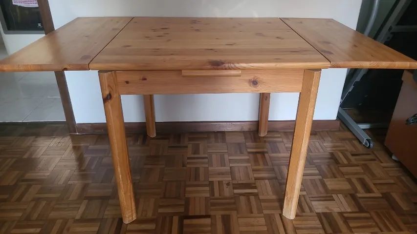 Mesa retrátil de madeira - Foto 5