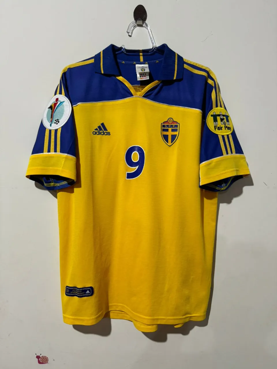 Camisa Suecia Euro 2000 Ljunberg 9 Original