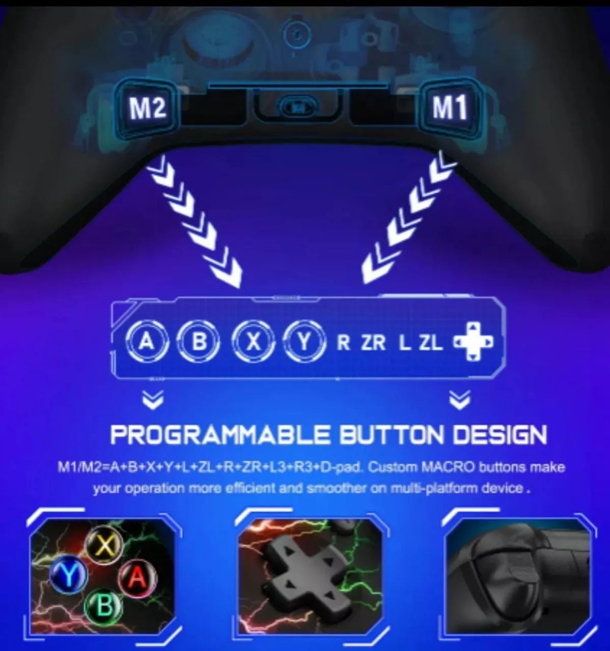 Controle Game Multifuncional Xbox tv e celular - Foto 3
