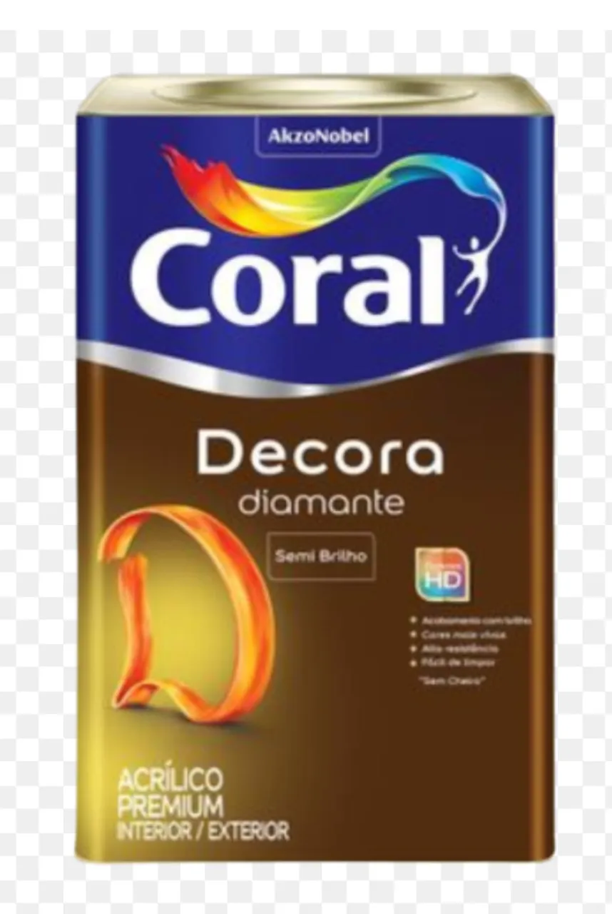 Tinta Coral Decora Diamante Semi Brilho