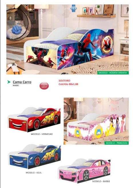 cama carro solteiro - promoçao - Foto 3