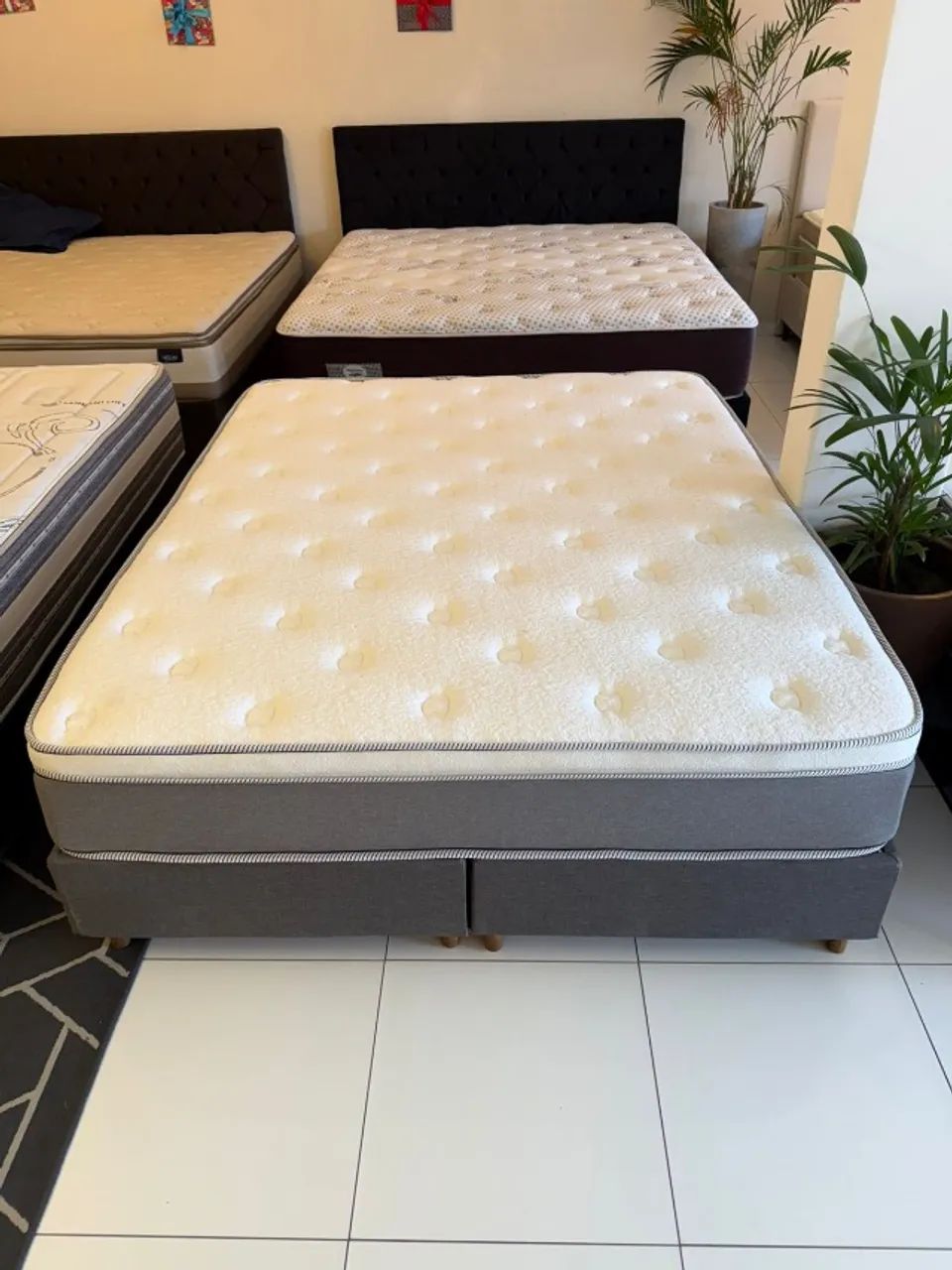 Colchão Casal QUEEN + Base box - Entregamos! 