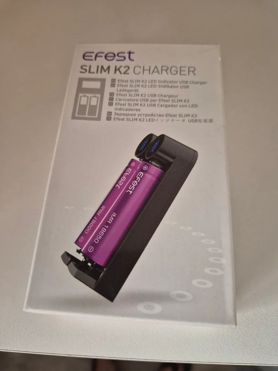 Carregador Efest Slim K2