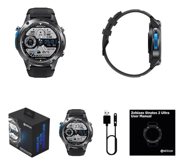Zeblaze Stratos 2 Ultra GPS SP2 À Prova d'água Grau Militar - Foto 5