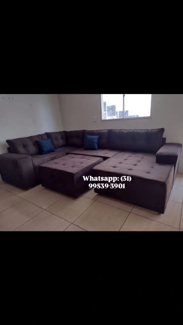 Sofá de canto modulado Coliseu novos 