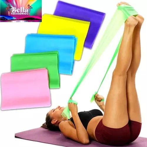 Faixas Elásticas para Exercícios FUNCIONAL E ALONGAMENTO 