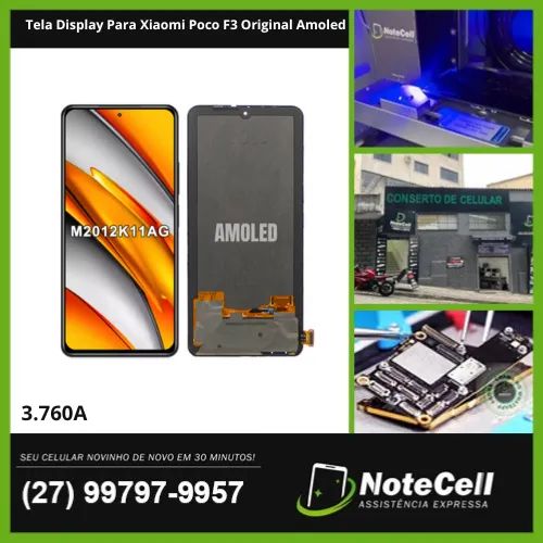 Tela Display Para Xiaomi Poco F3 Original Amoled- Instalação Expressa Em 30 Minutos!