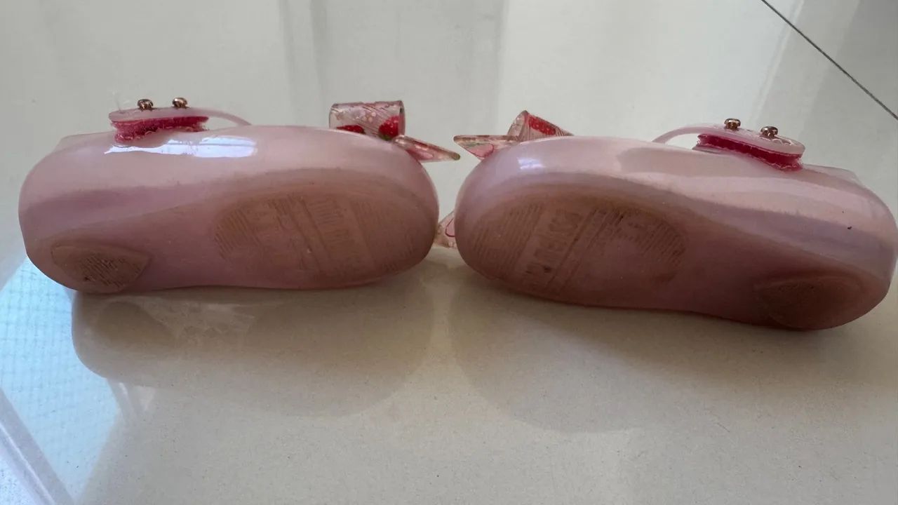 Sapatilhas Melissa Bebê - Strawberry - tamanho 19 - Foto 5