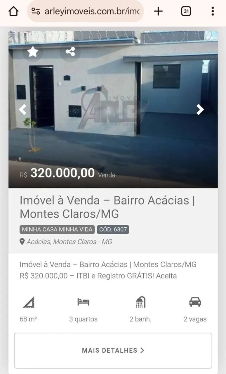 Acácias 03 dormitórios sendo um suíte 