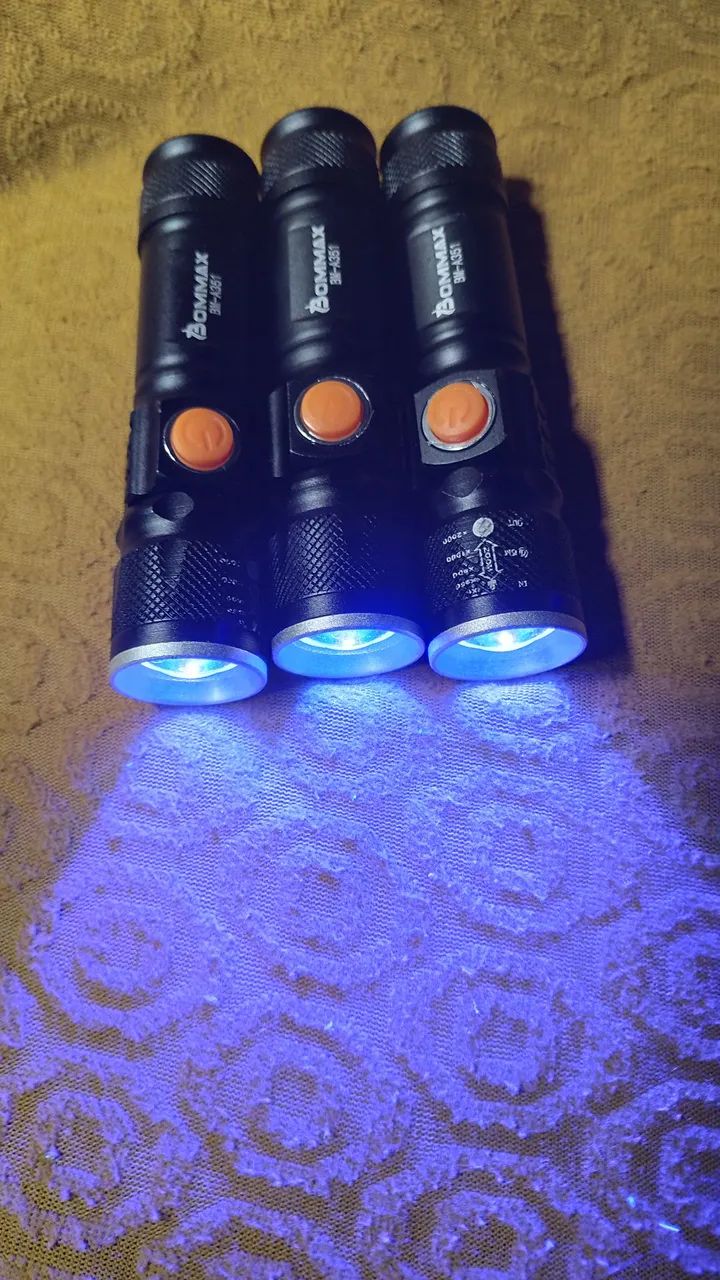 Lanterna luz negra uv carregamento usb - Foto 5