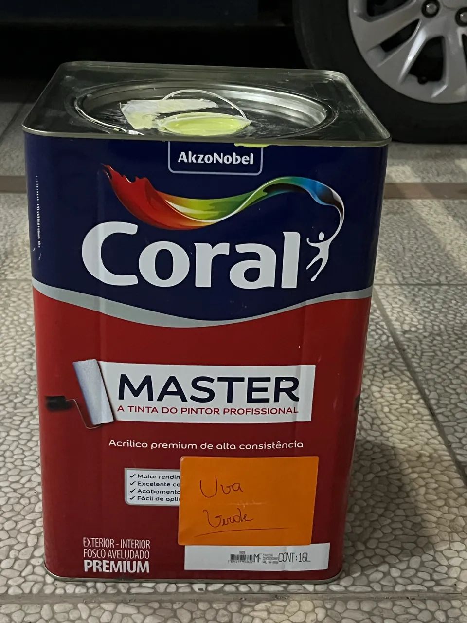 16L Custom-Mixed Paint Can - Coral Green Grape