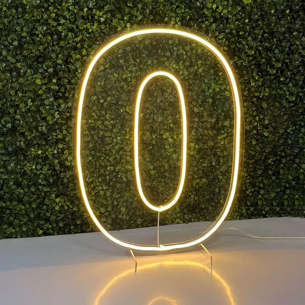 Display led neon em acrílico todos números 