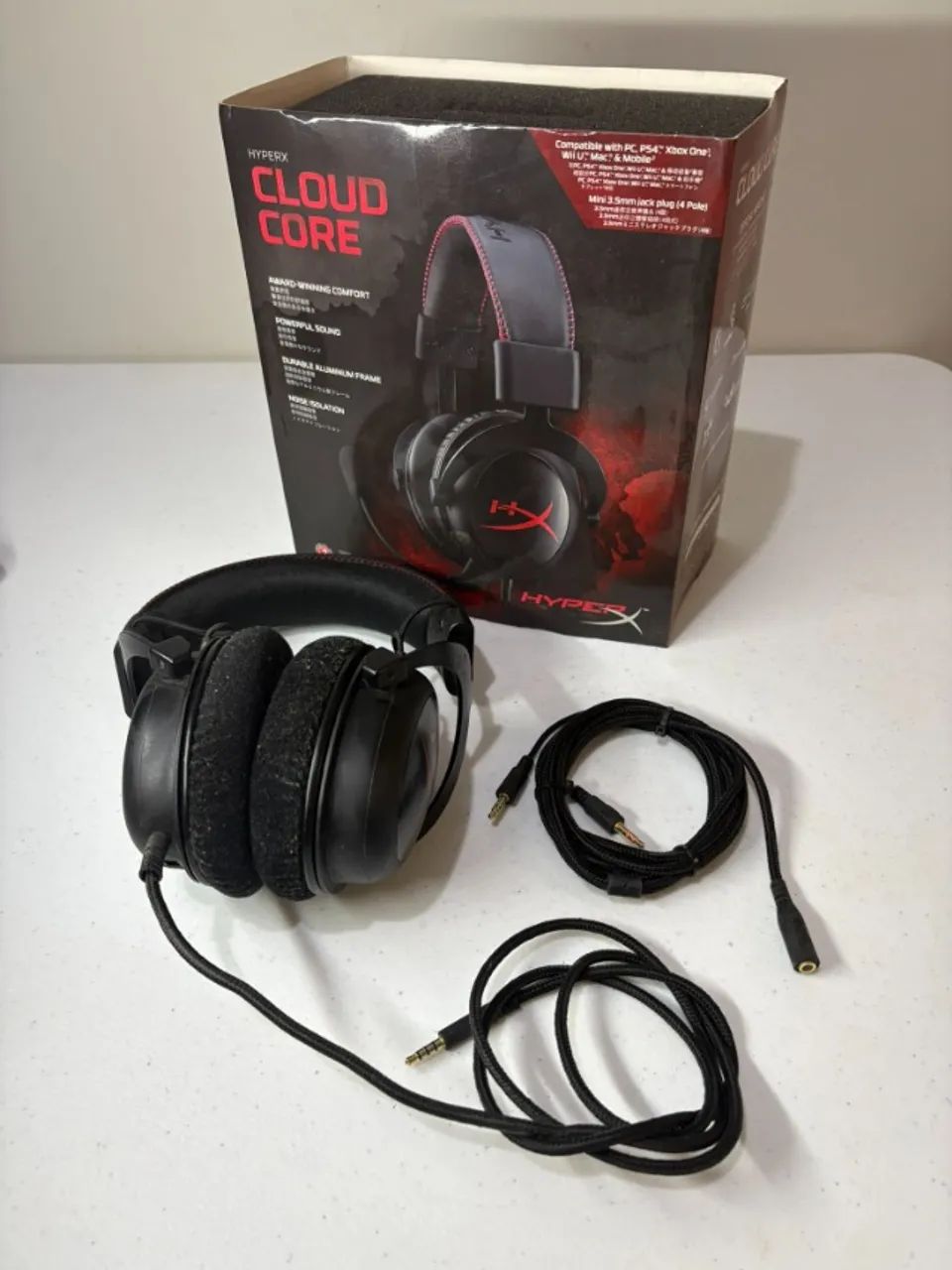 Fone Hyper X Cloud Core c/ Pad de Tecido